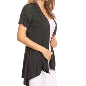 Ambiance Apparel Dark Grey Cardigan